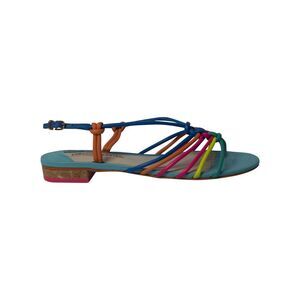 Sophia Webster Rainbow Strappy Sandals in Multicolor Leather